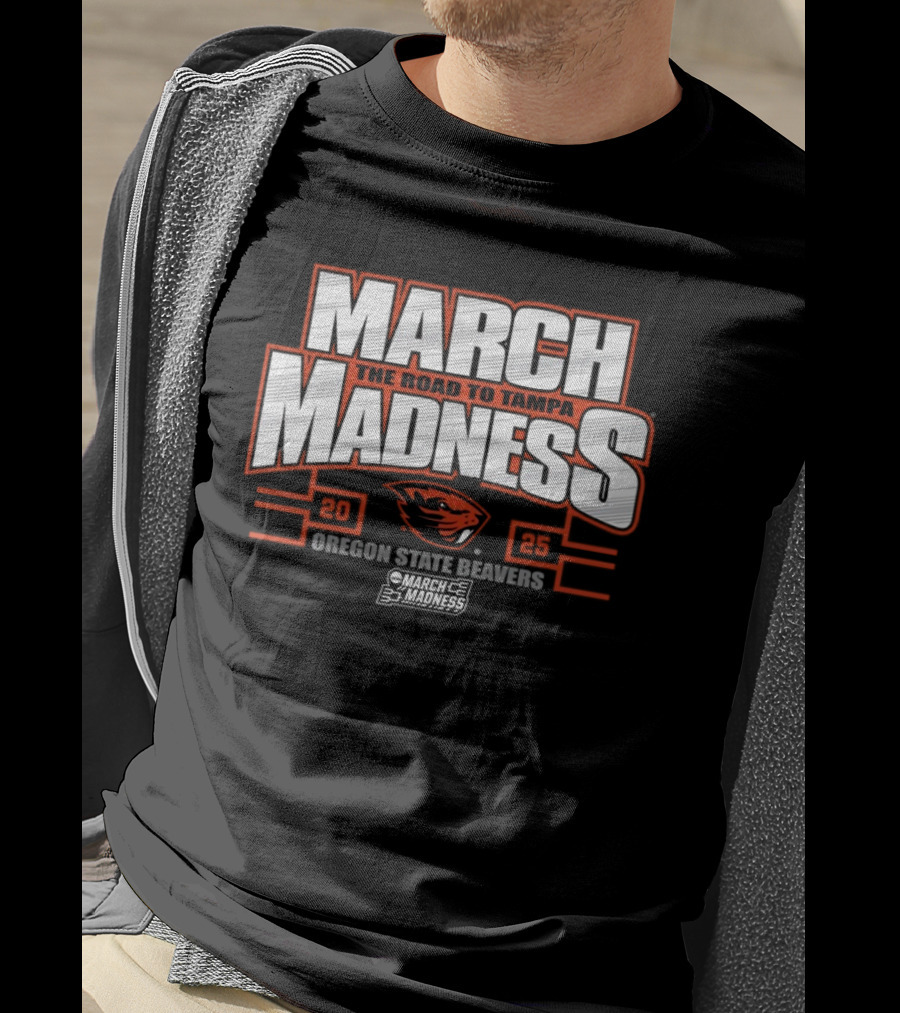 Oregon State Beavers March Madness The Road To Tampa College Sports 2025 T-Shirt