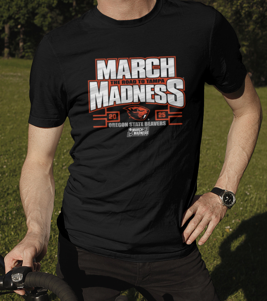 Oregon State Beavers March Madness The Road To Tampa College Sports 2025 T-Shirt