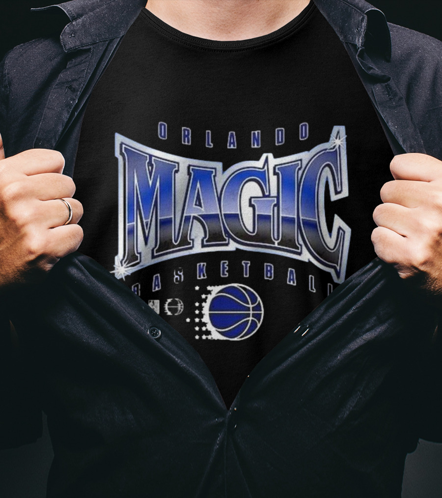 Orlando Magic Basketball Worldwide Glow Up Retro NBA Sports Fan Apparel T-Shirt