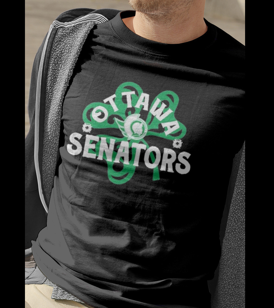 Ottawa Senators St. Patrick's Day Shamrock Hockey Richmond T-Shirt