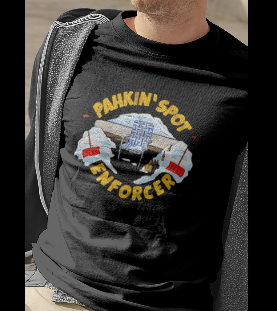 Pahkin’ Spot Enforcer Hockey Ice Rink Shovels T-Shirt