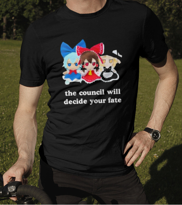 Panzer Chan Cirno Marisa Reimu The Council Will Decide Your Fate T-Shirt