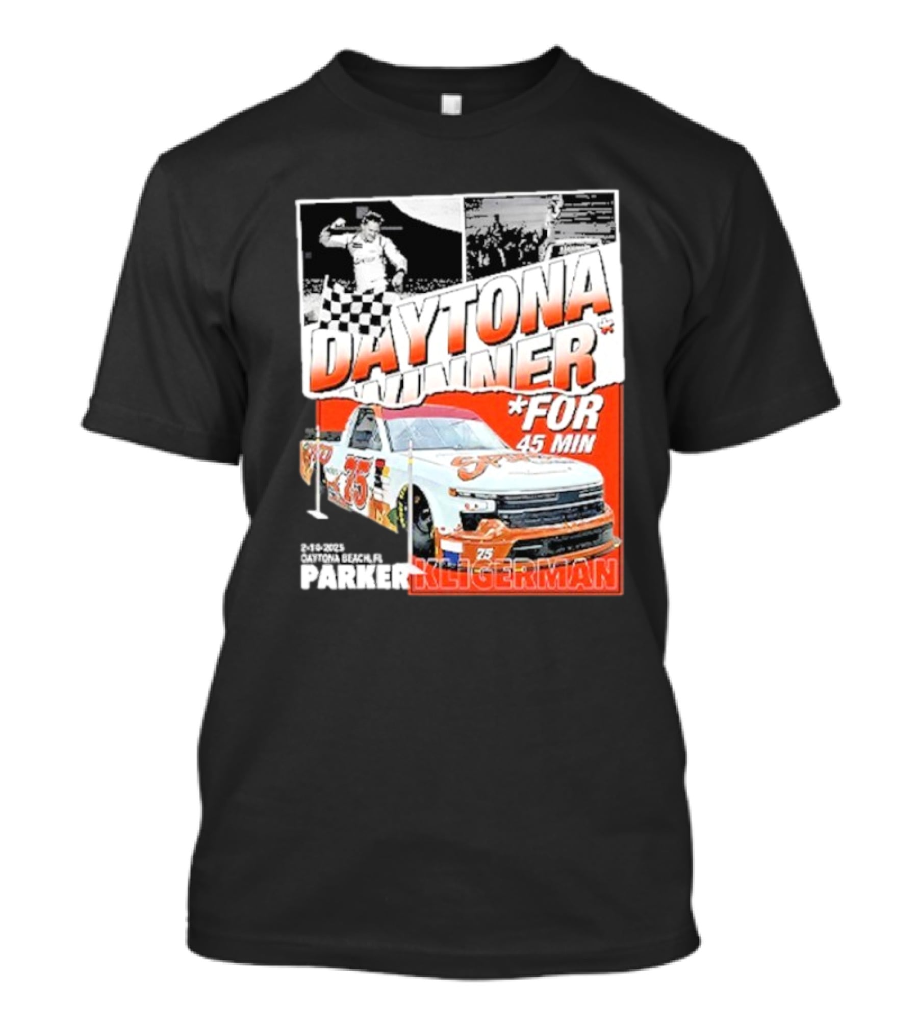 Parker Kligerman Daytona Winner 45 Min Celebration NASCAR Race Car 75 T-Shirt