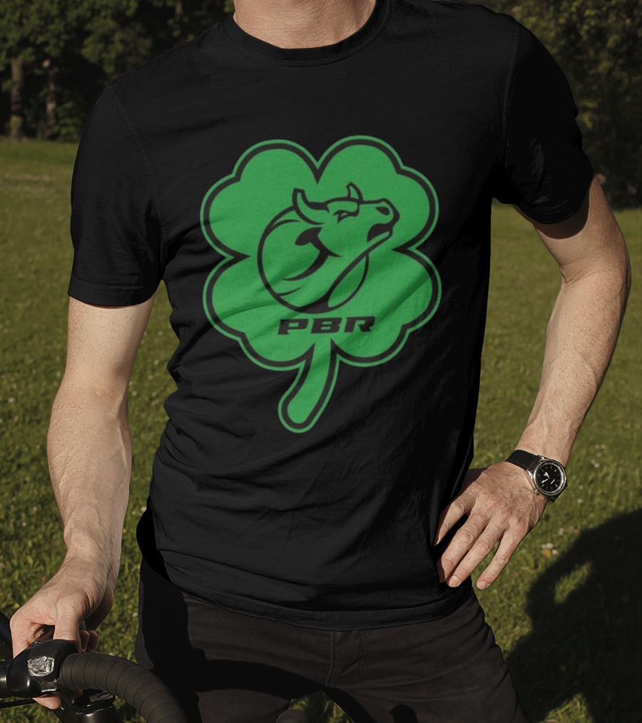 PBR Bull Head Clover Emblem T-Shirt