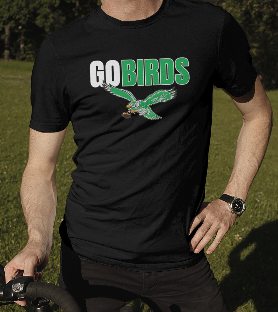 Philadelphia Eagles Go Birds Flying Eagle Emblem T-Shirt