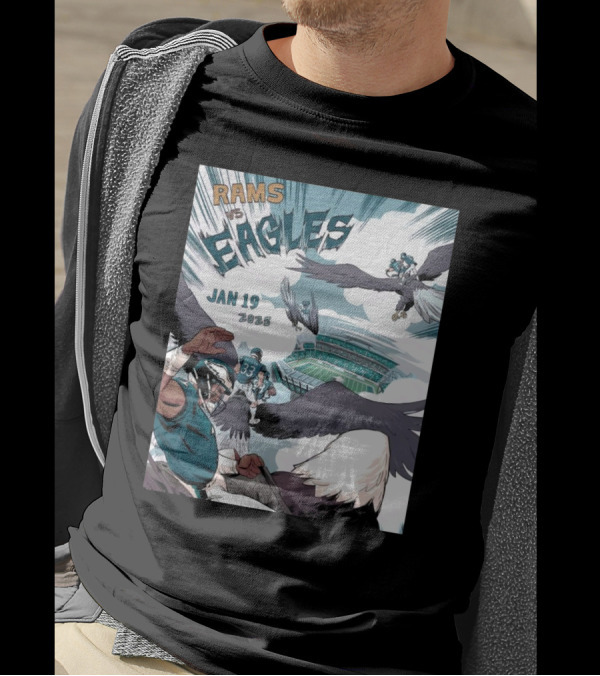Rams Vs Eagles Jan 19 2025 Flying In For Today's Hunt T-Shirt