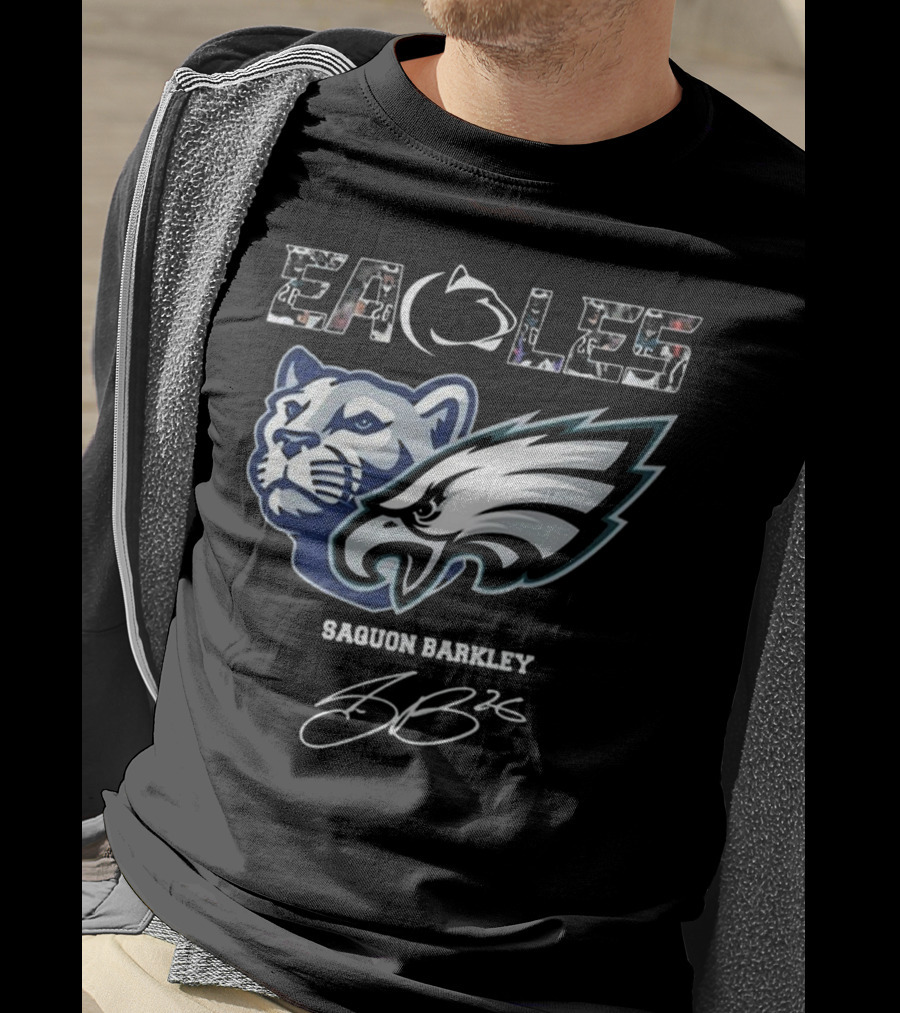 Eagles Penn State Saquon Barkley Signature T-Shirt