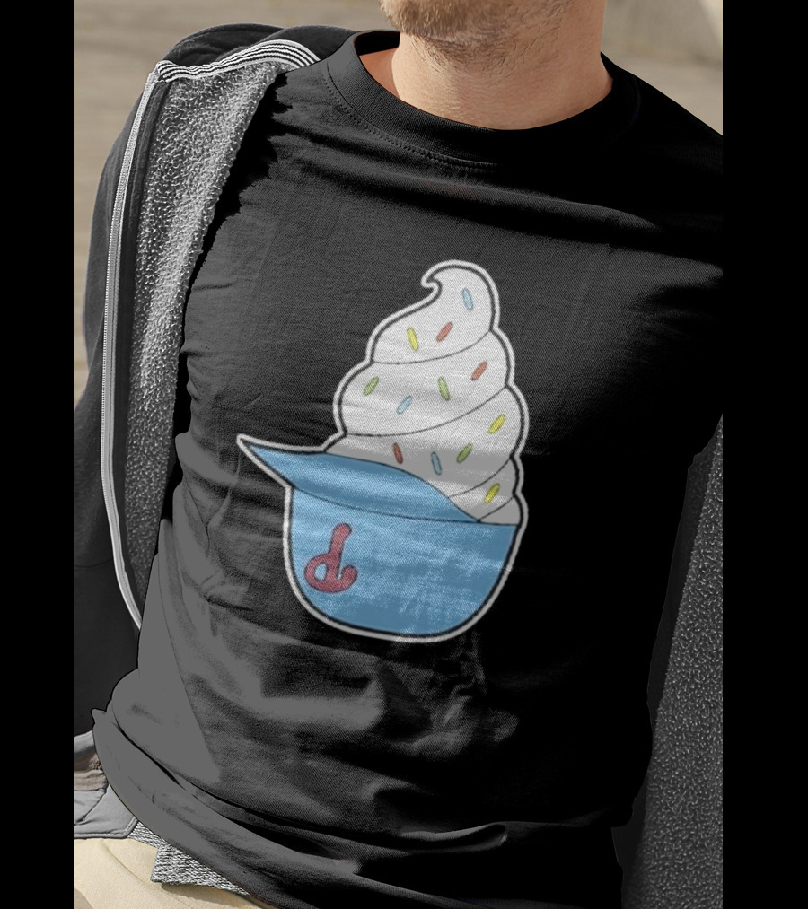 Philadelphia Phillies Ice Cream Helmet With Sprinkles T-Shirt
