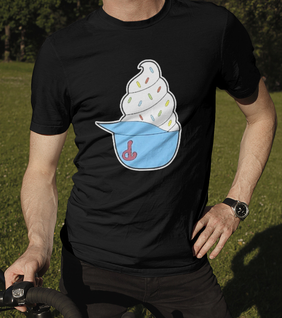 Philadelphia Phillies Ice Cream Helmet With Sprinkles T-Shirt