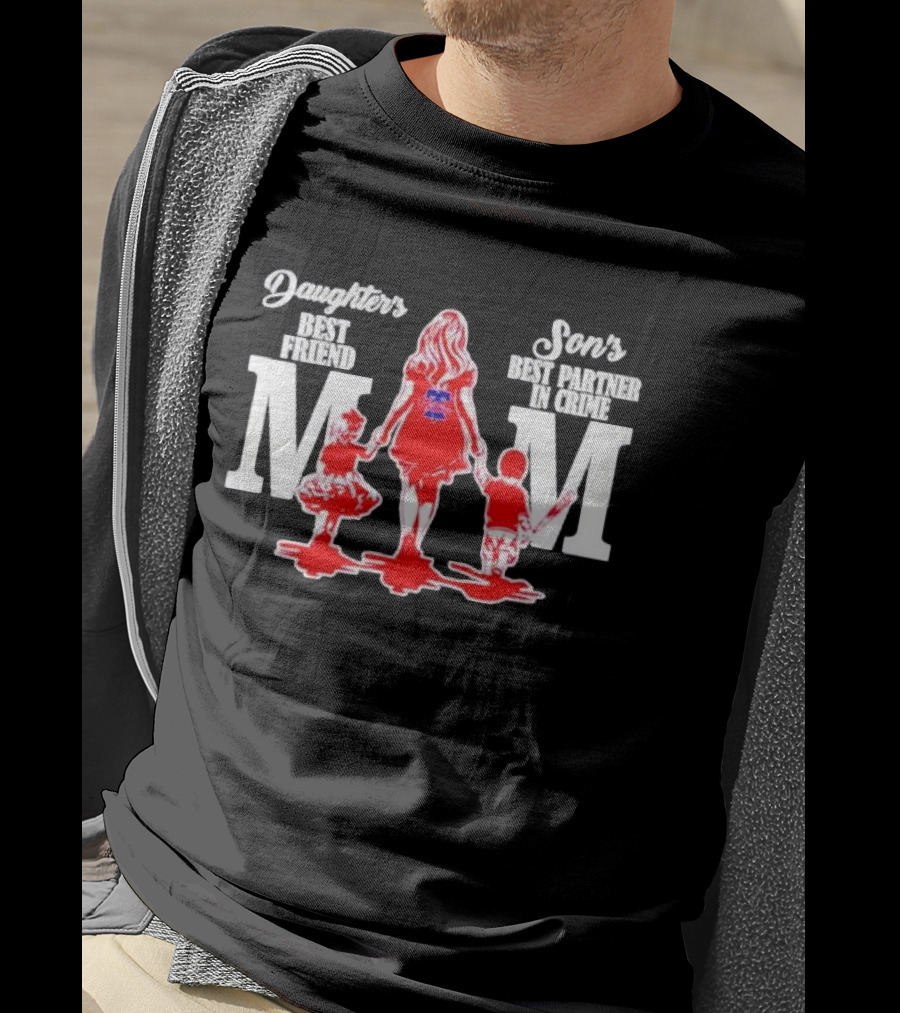 Philadelphia Phillies Mom Daughters Best Friend Sons Best Partner In Crime T-Shirt