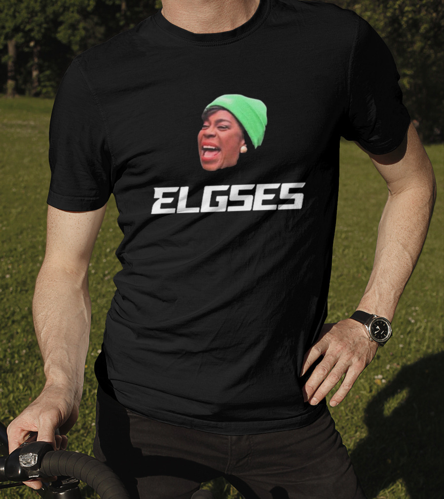 Philly Mayor Cherelle Parker Elgses Green Beanie Image T-Shirt