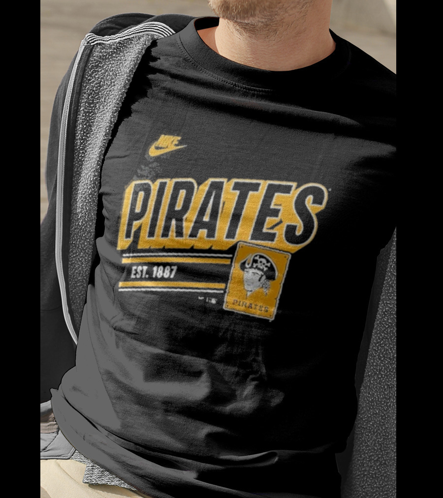 Nike Pittsburgh Pirates Est. 1887 Cooperstown Collection Retro T-Shirt