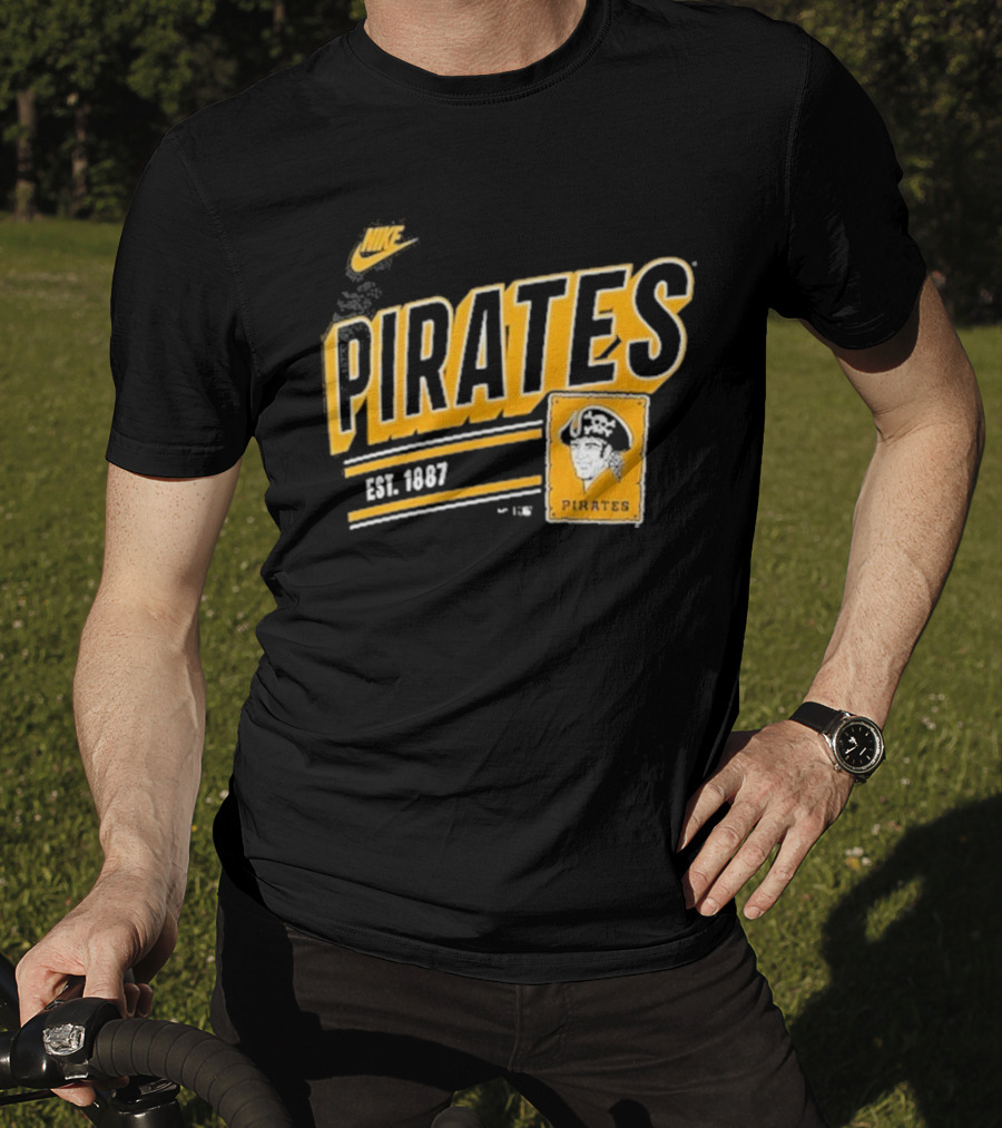 Nike Pittsburgh Pirates Est. 1887 Cooperstown Collection Retro T-Shirt