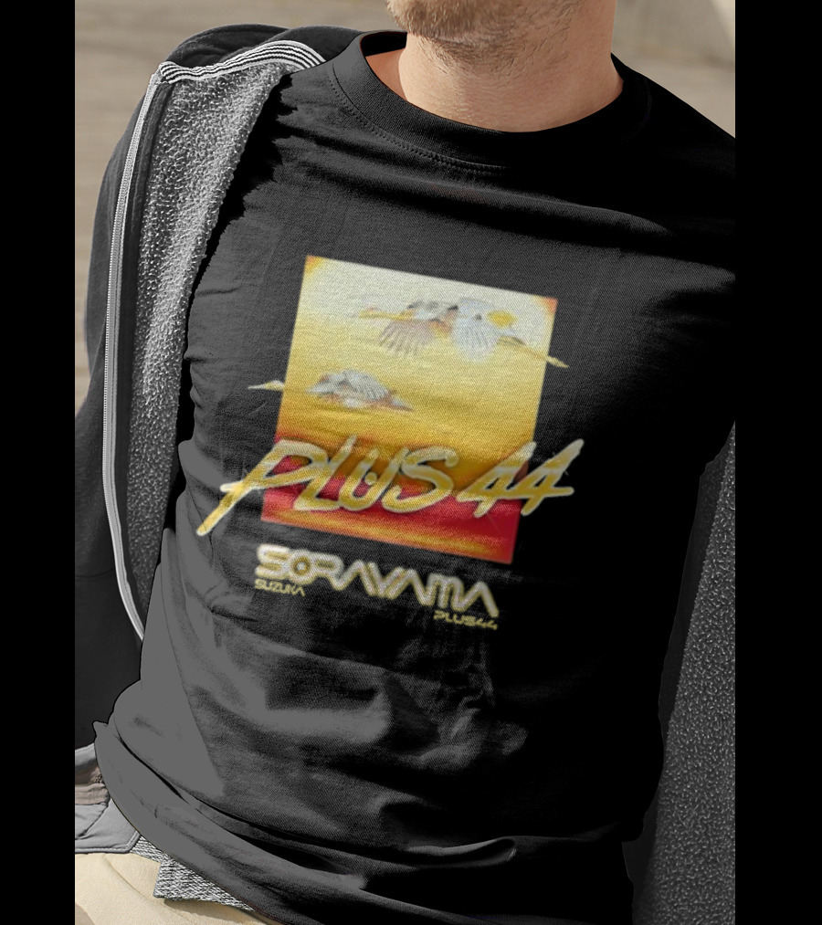 Plus 44 Sorayama Sunset With Cranes T-Shirt