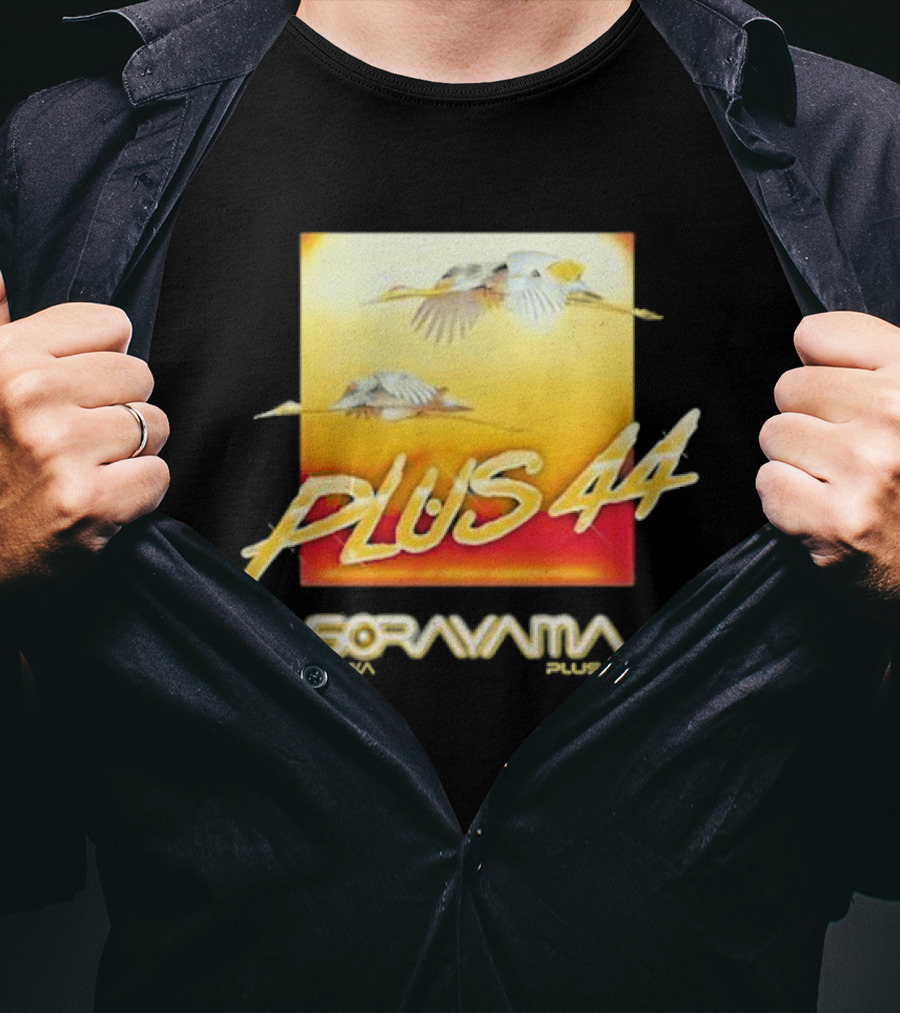 Plus 44 Sorayama Sunset With Cranes T-Shirt