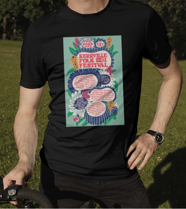 Kerrville Folk Festival 53rd Annual May 22-June 8 2025 Featuring The Wilder Blue, Dale Watson, Fox Run Five T-Shirt