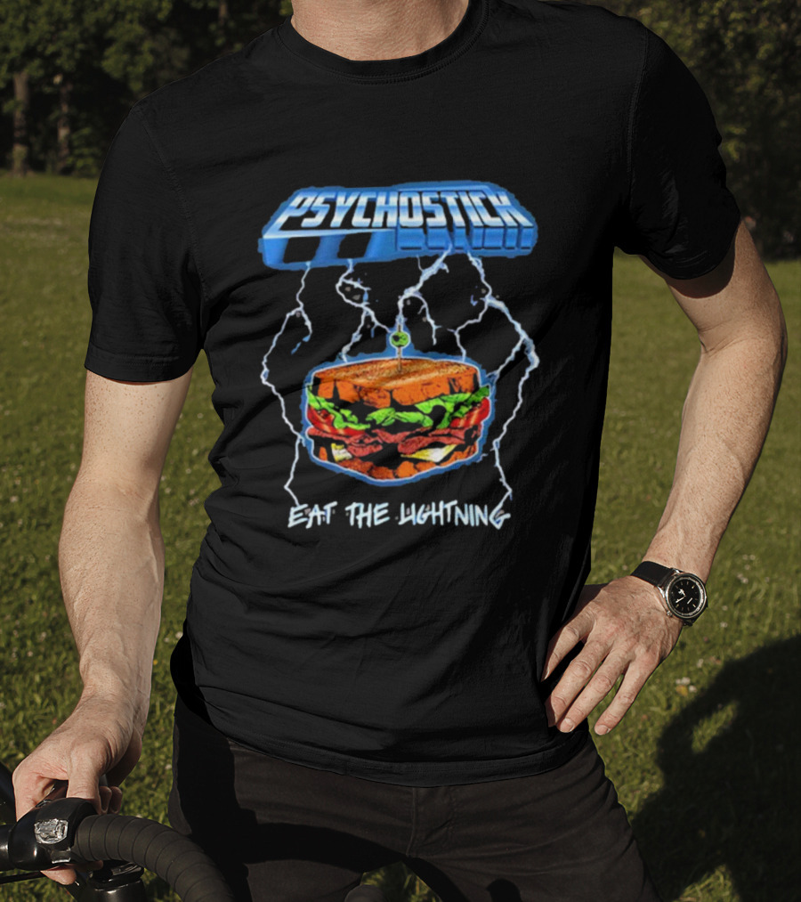 Psychostick Eat The Lightning Sandwich With Lightning Bolts T-Shirt