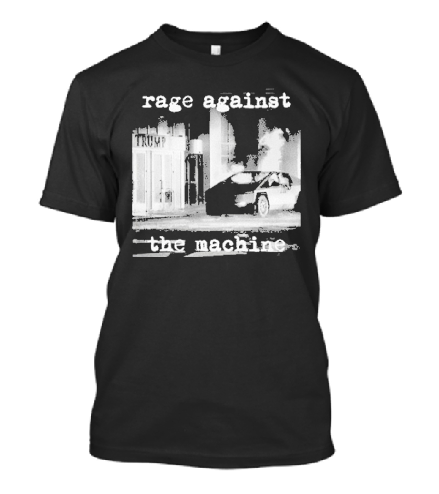 Rage Against The Machine Car Explosion Outside Building T-Shirt