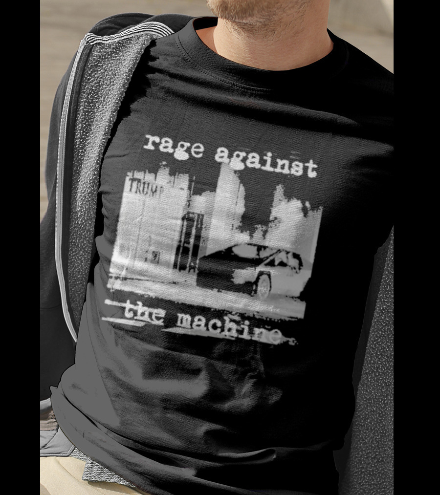 Rage Against The Machine Car Explosion Outside Building T-Shirt