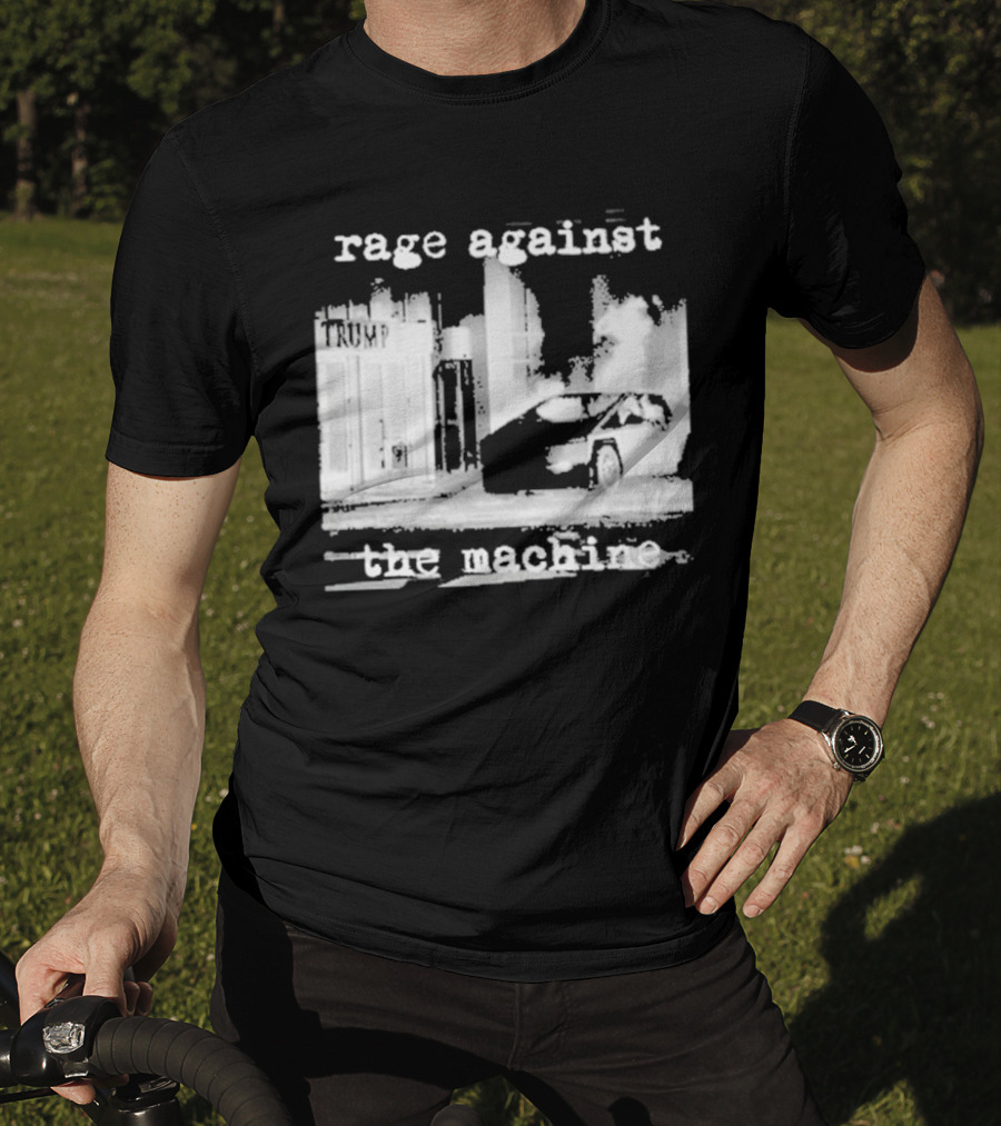 Rage Against The Machine Car Explosion Outside Building T-Shirt
