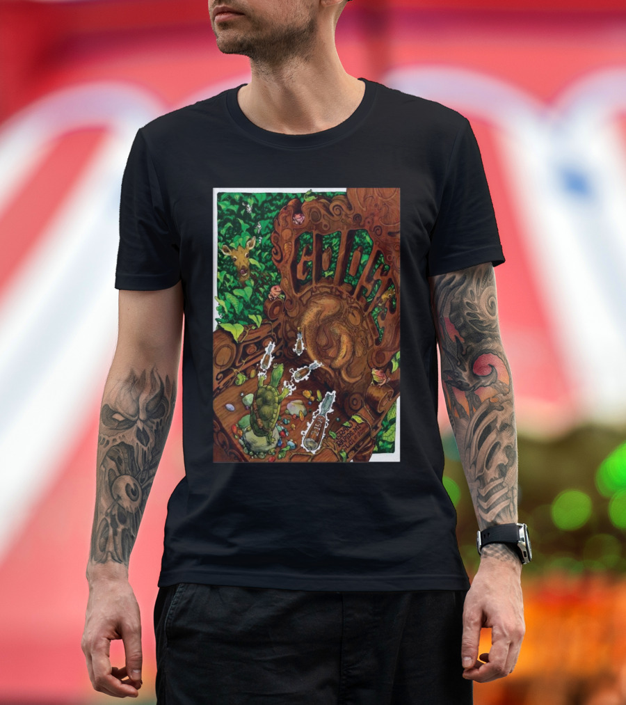Goose Tour February 15 2025 Grand Rapids MI GLC Live at 20 Monroe Colorful Tortoise and Forest Scene T-Shirt