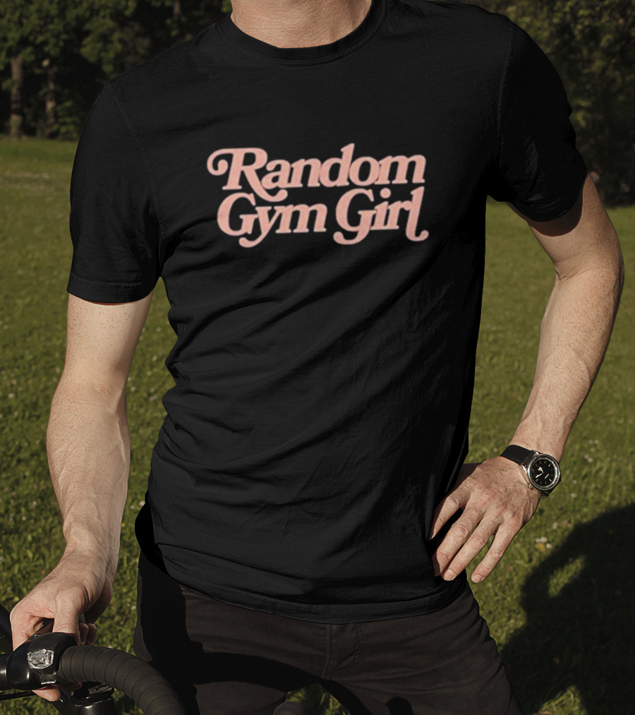 Random Gym Girl Pastel Text Typography T-Shirt