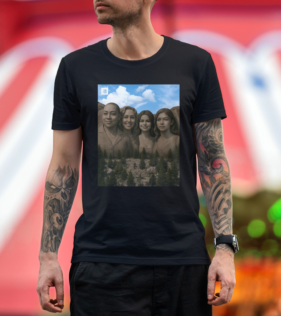 Raven-Symone Miley Cyrus Selena Gomez Zendaya Disney Channel Mount Rushmore 2025 Complex T-Shirt