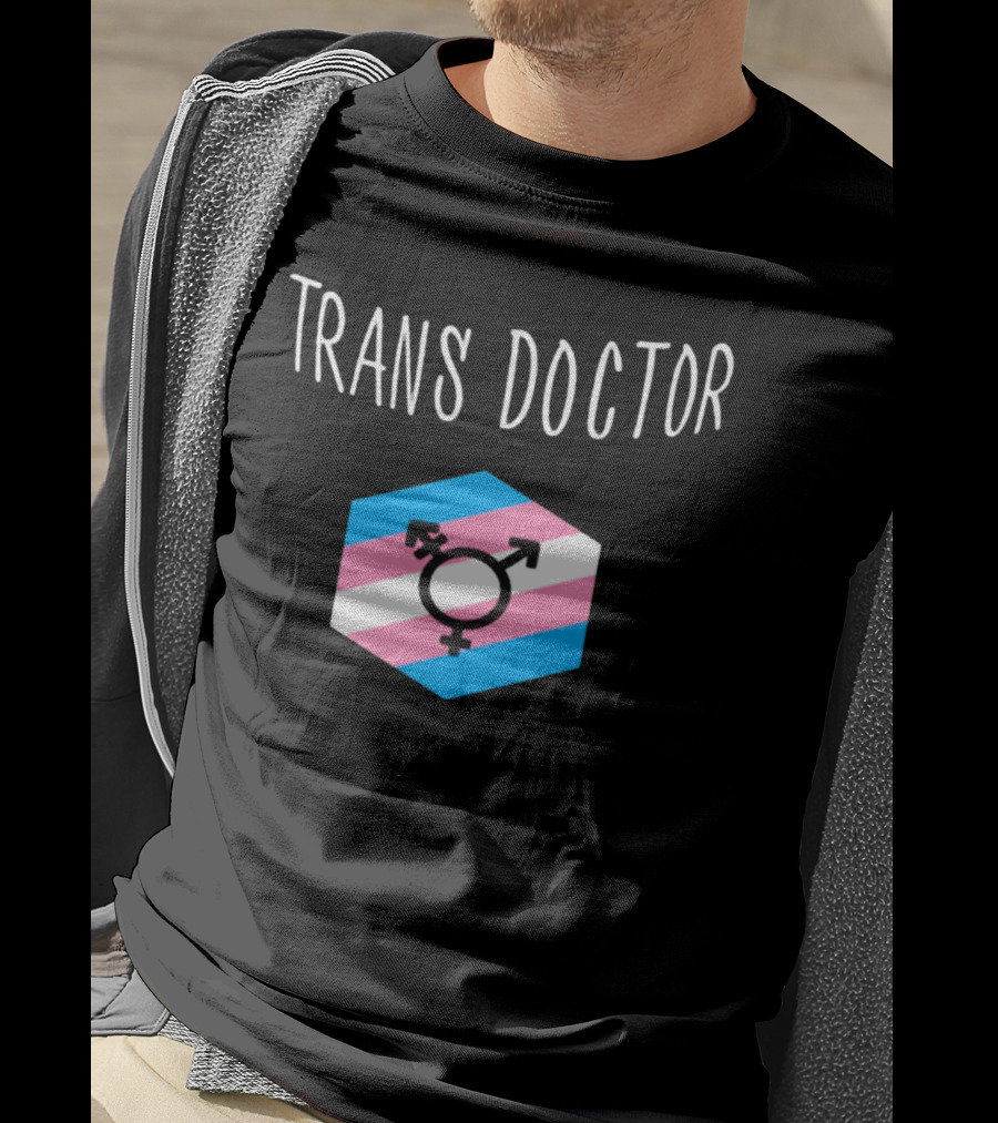 Trans Doctor Pride Symbol Hexagon T-Shirt