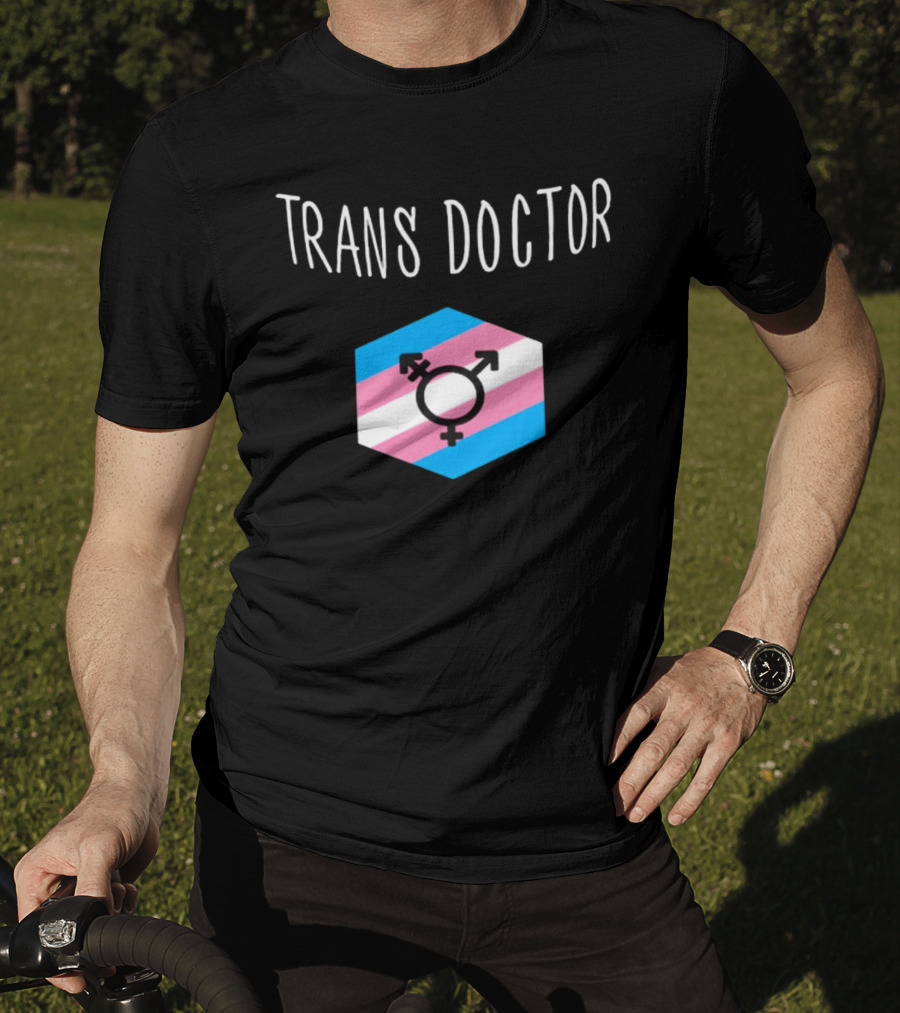 Trans Doctor Pride Symbol Hexagon T-Shirt