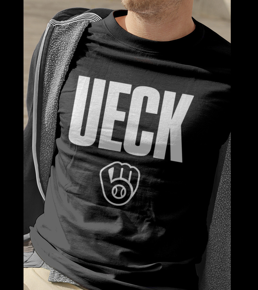 Milwaukee Brewers MLB Thank You UECK Baseball Glove Tribute T-Shirt