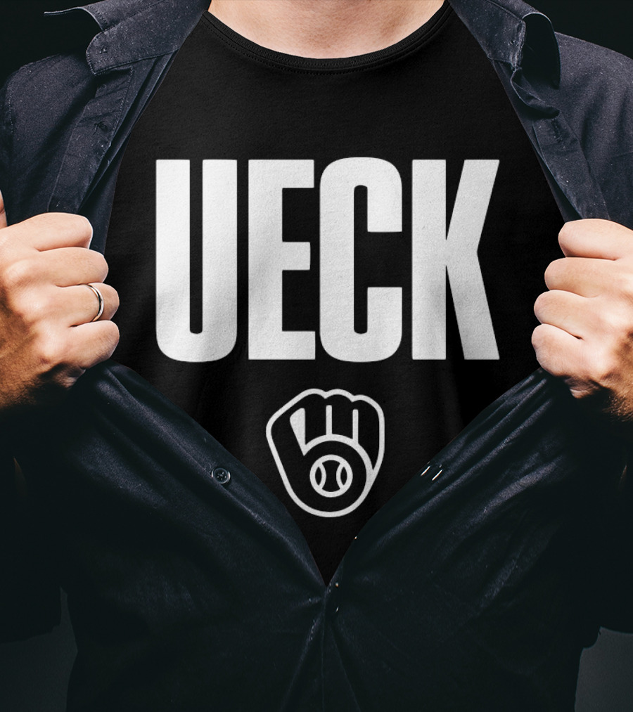 Milwaukee Brewers MLB Thank You UECK Baseball Glove Tribute T-Shirt