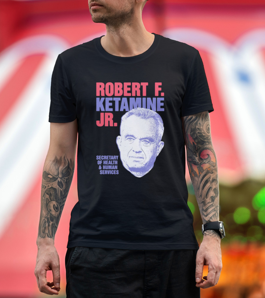 Robert F. Ketamine Jr. Secretary of Health and Human Services Retro Portrait T-Shirt