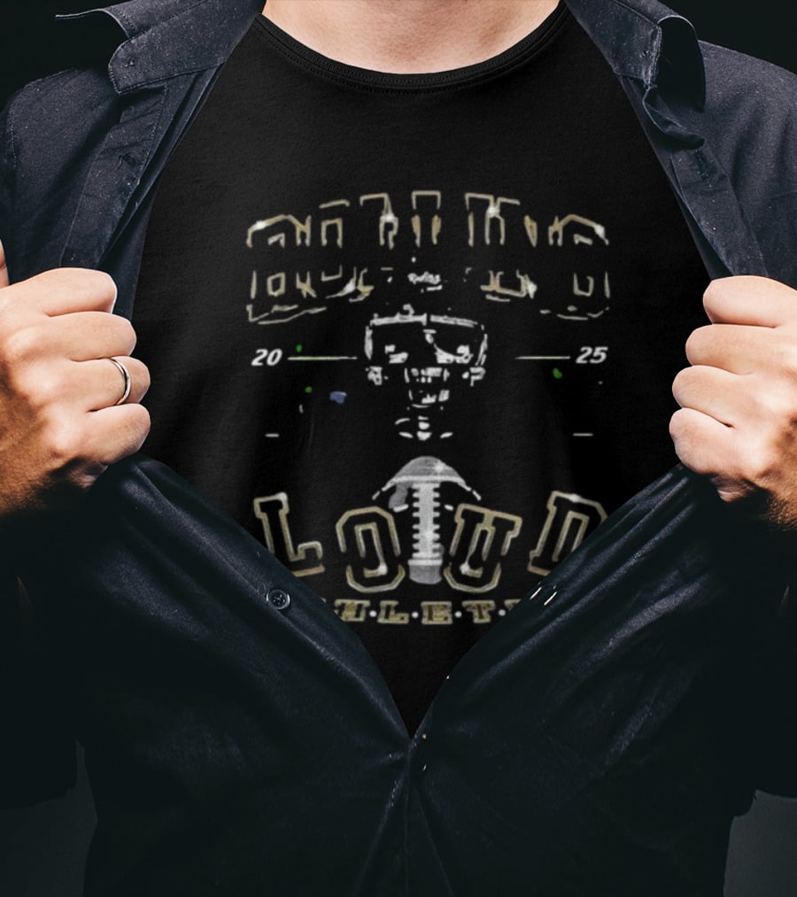 Rolling Loud Athletics 2025 Skull Motif T-Shirt