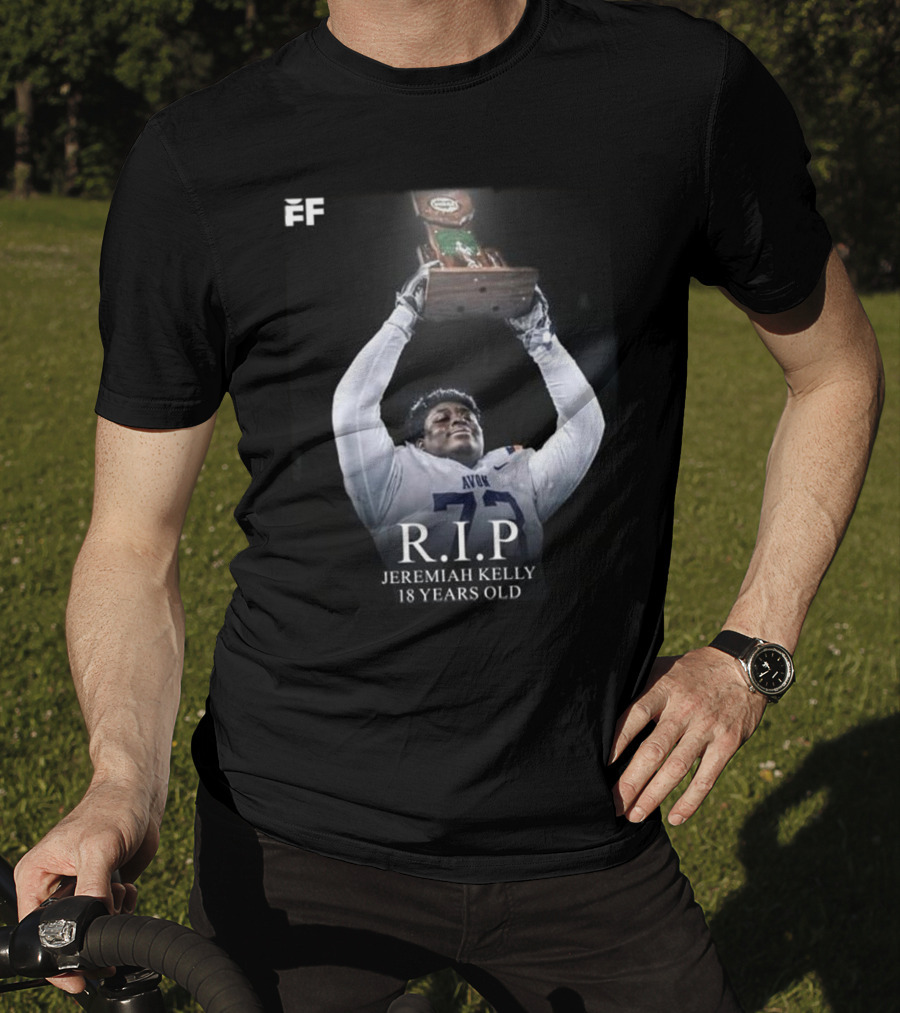 R.I.P Jeremiah Kelly 18 Years Old Avon Trophy Tribute T-Shirt