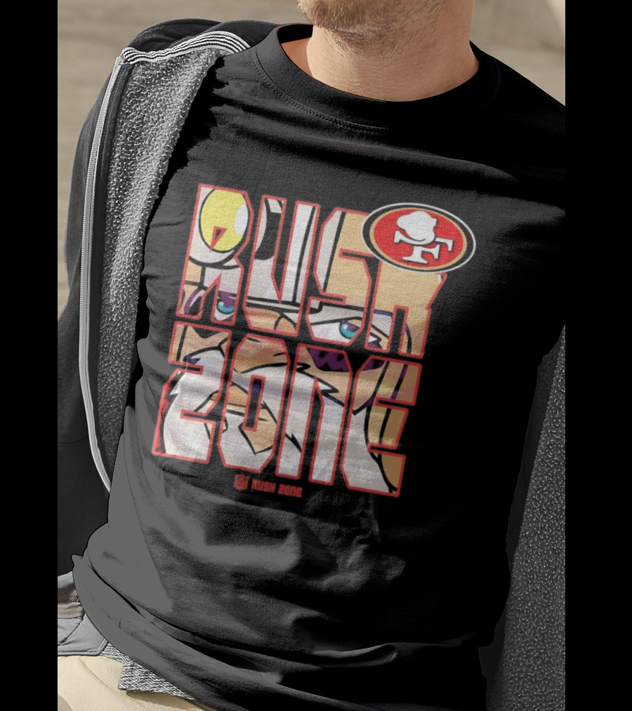 San Francisco 49ers NFL Rush Zone Cartoon Football T-Shirt