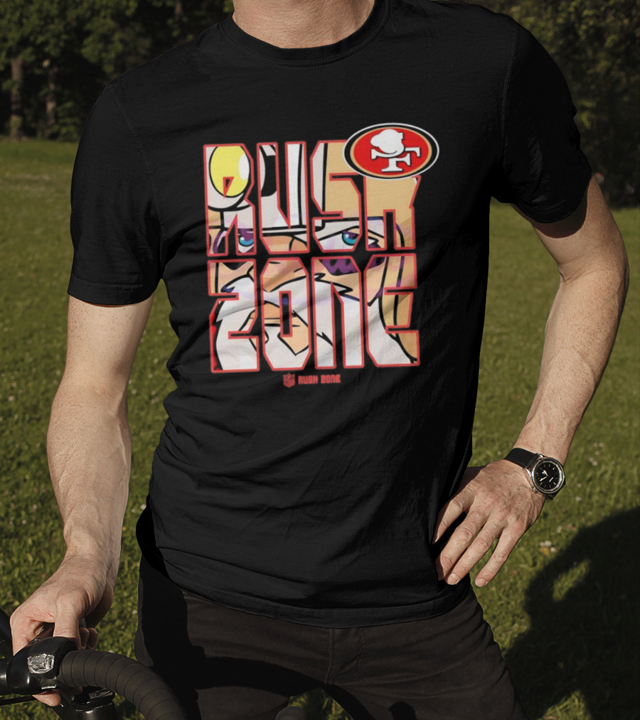 San Francisco 49ers NFL Rush Zone Cartoon Football T-Shirt