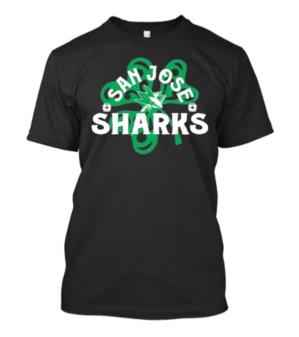 San Jose Sharks St. Patrick's Day Shamrock T-Shirt