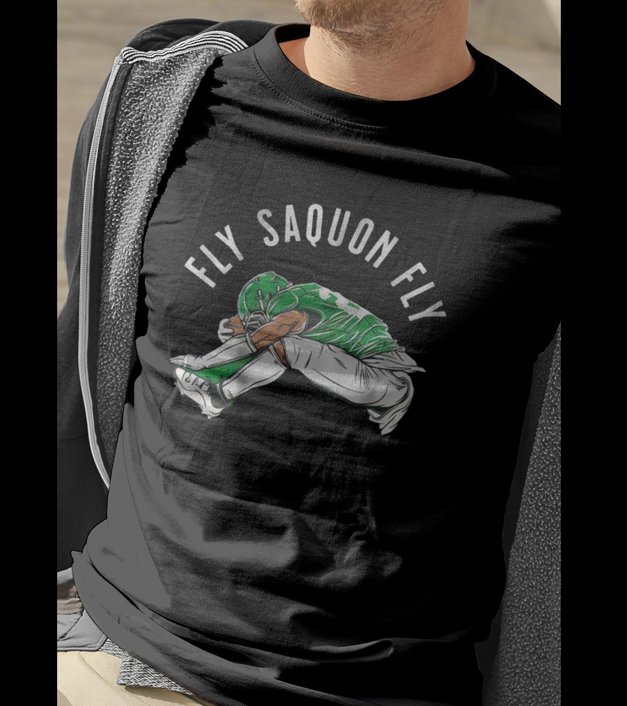 Fly Saquon Fly Philadelphia Eagles Win Washington Commanders T-Shirt