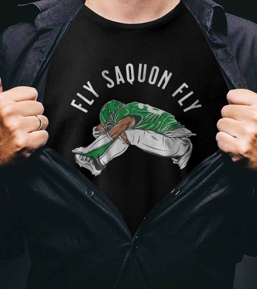 Fly Saquon Fly Philadelphia Eagles Win Washington Commanders T-Shirt