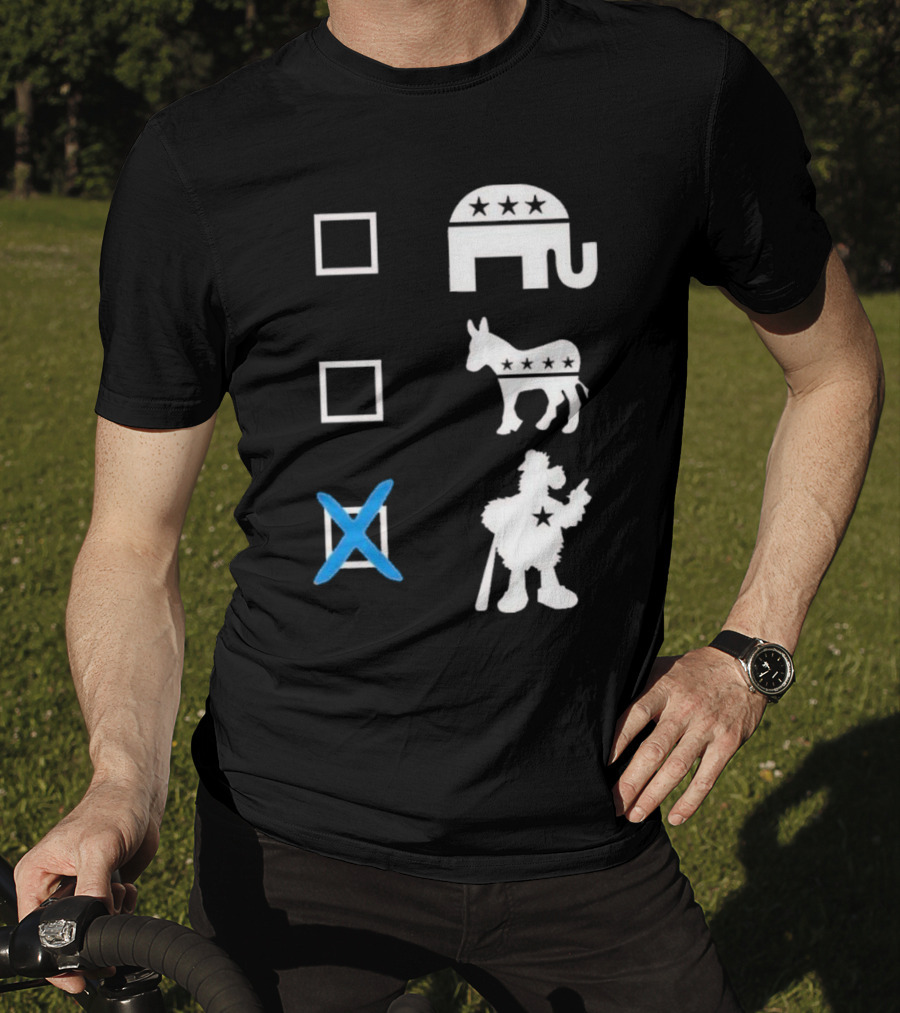 Schwarbocrat Philitical Aphiliation Elephant Donkey Duck Star Boxes T-Shirt