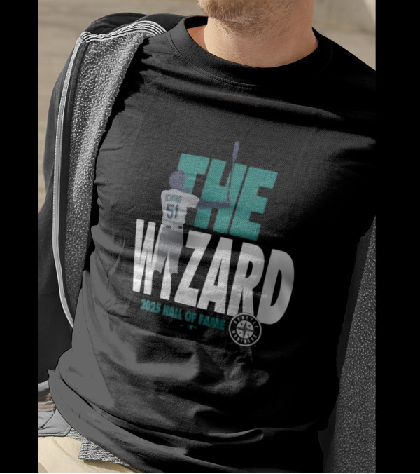 Seattle Mariners Ichiro 51 The Wizard 2025 Hall Of Fame Legend T-Shirt