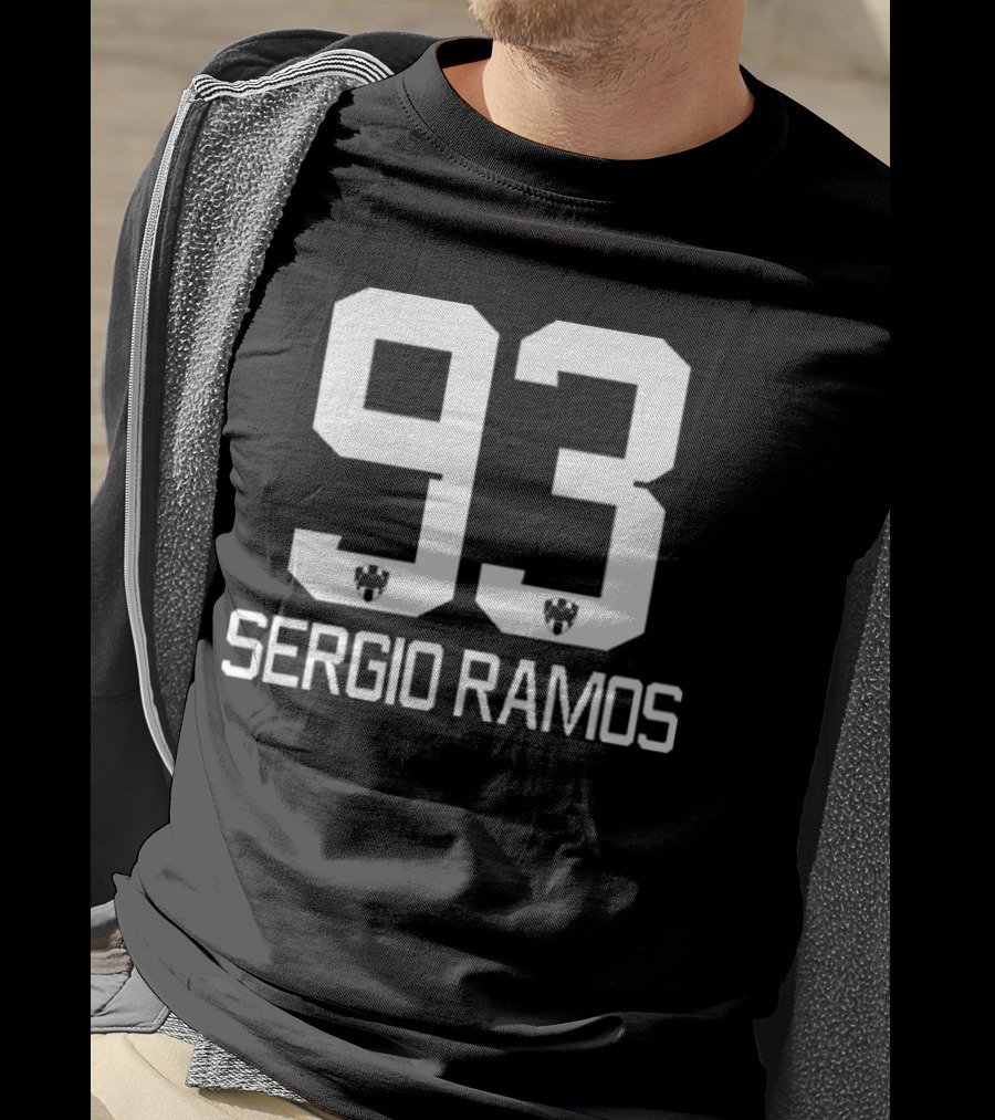 Sergio Ramos 93 Football Number Icon T-Shirt