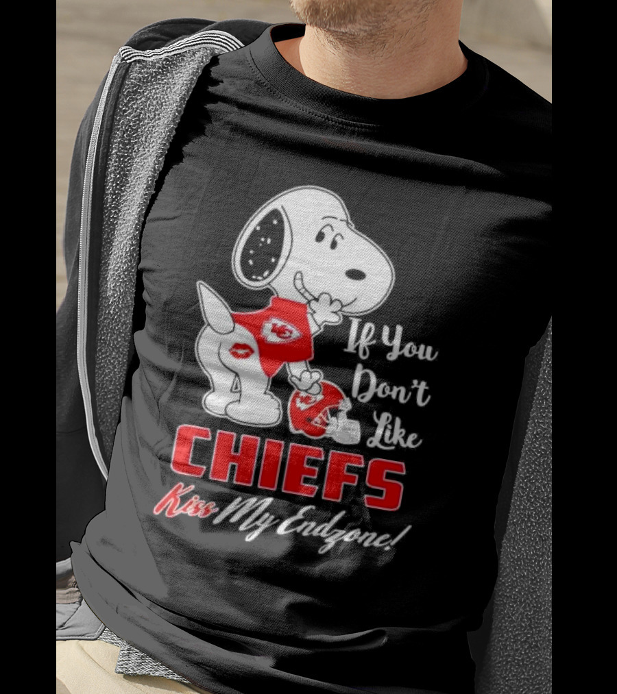 Snoopy If You Don’t Like Kansas City Chiefs Kiss My Endzone T-Shirt