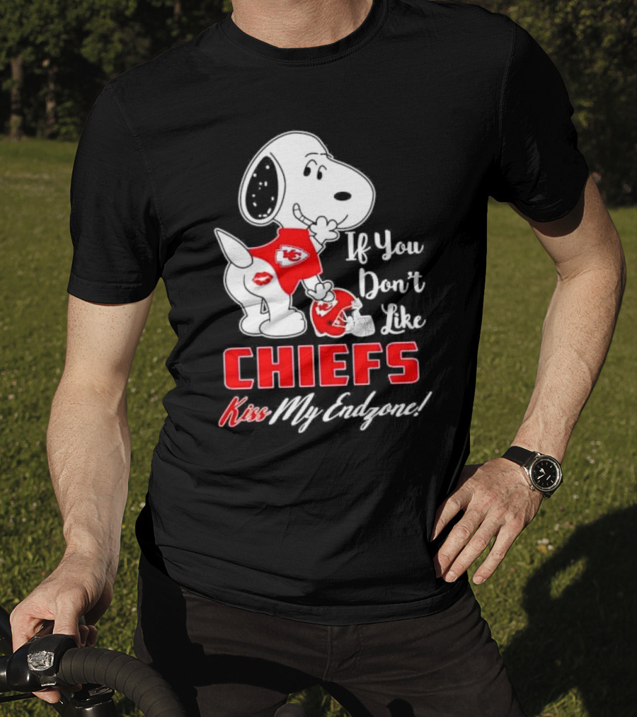Snoopy If You Don’t Like Kansas City Chiefs Kiss My Endzone T-Shirt