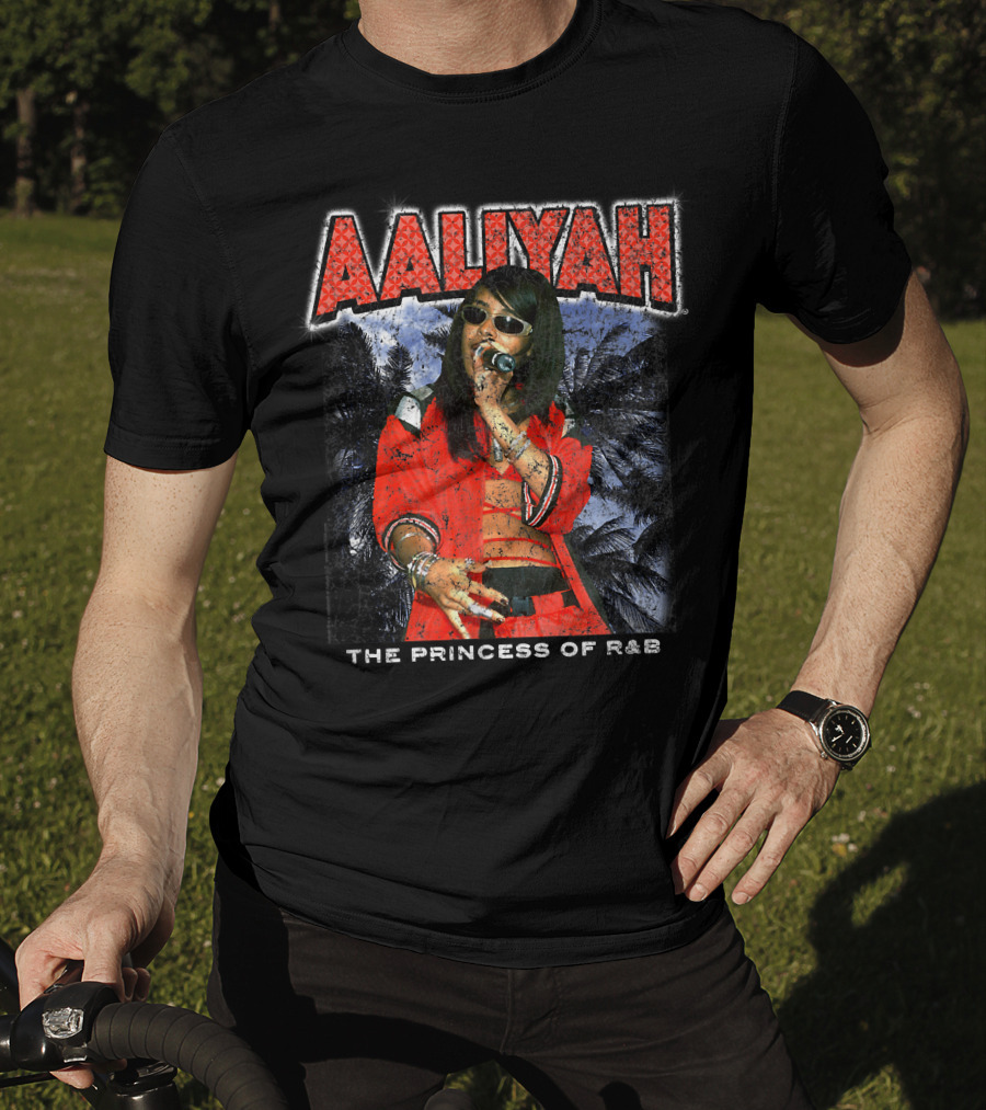 Aaliyah The Princess Of R&B Red Outfit Performance T-Shirt