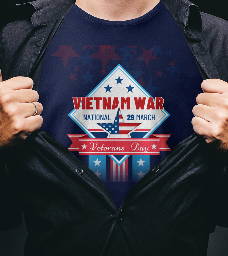 Vietnam War National Veterans Day 29 March Memorial T-Shirt