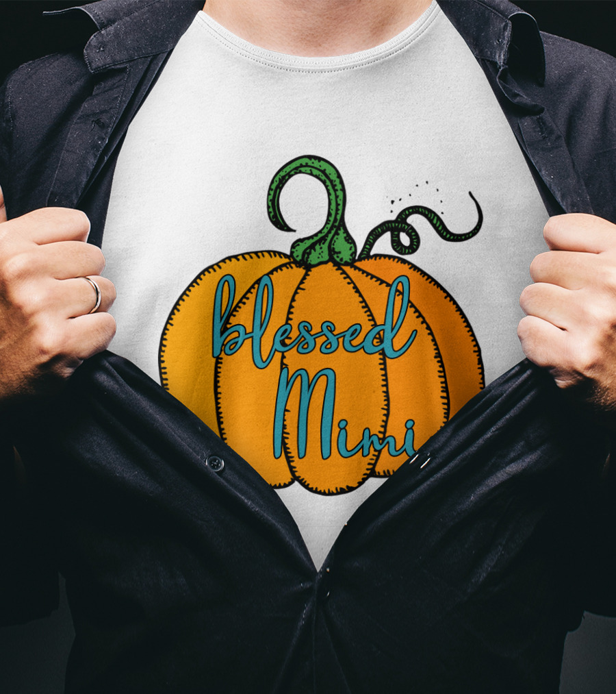 Blessed Mimi Pumpkin Autumn Harvest T-Shirt