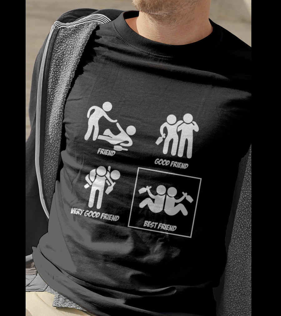 Best Friend Icons Celebration Drink Best Wine With Best Friends T-Shirt