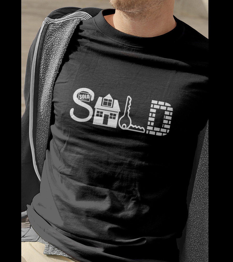 Sold Sign House Key Realtor Real Estate T-Shirt