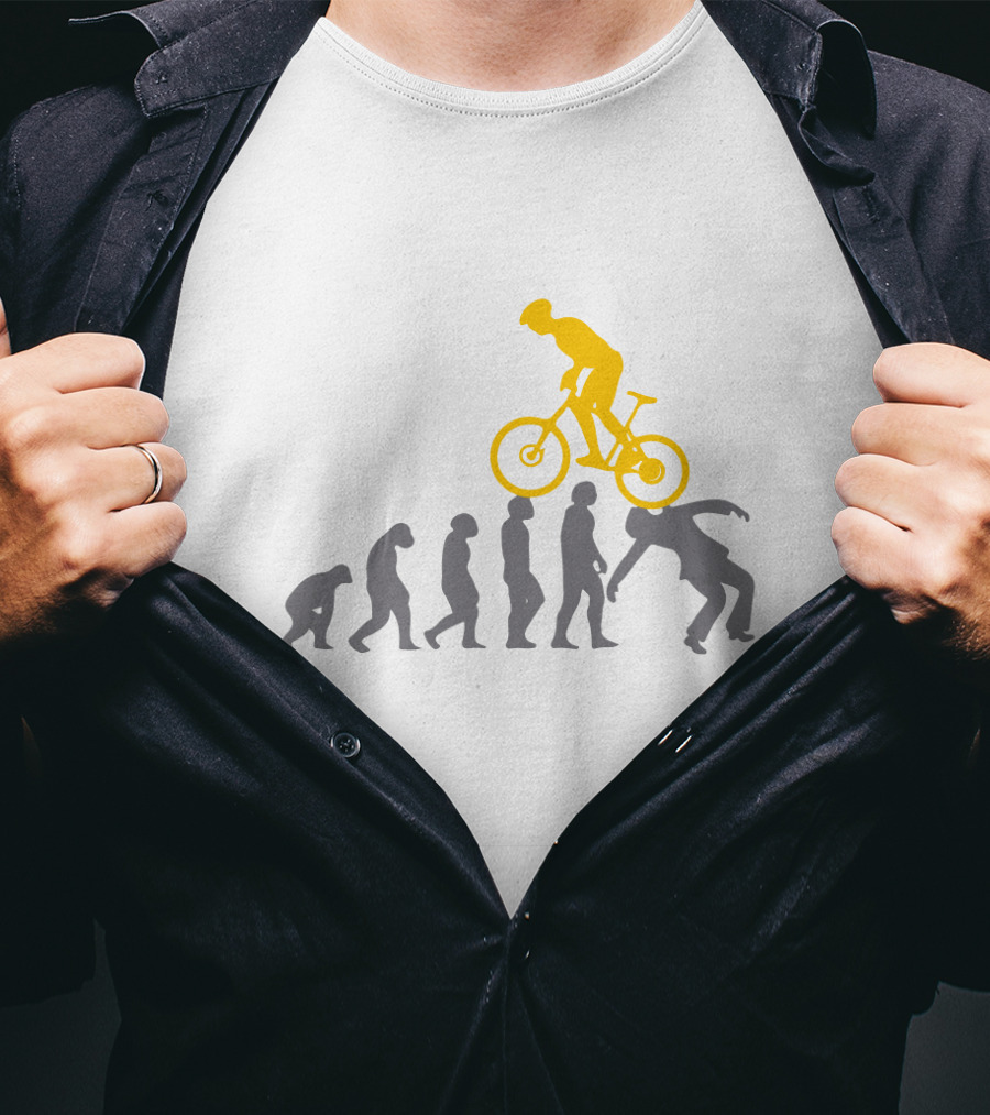 MTB Evolution Of Mountain Biking Progression T-Shirt